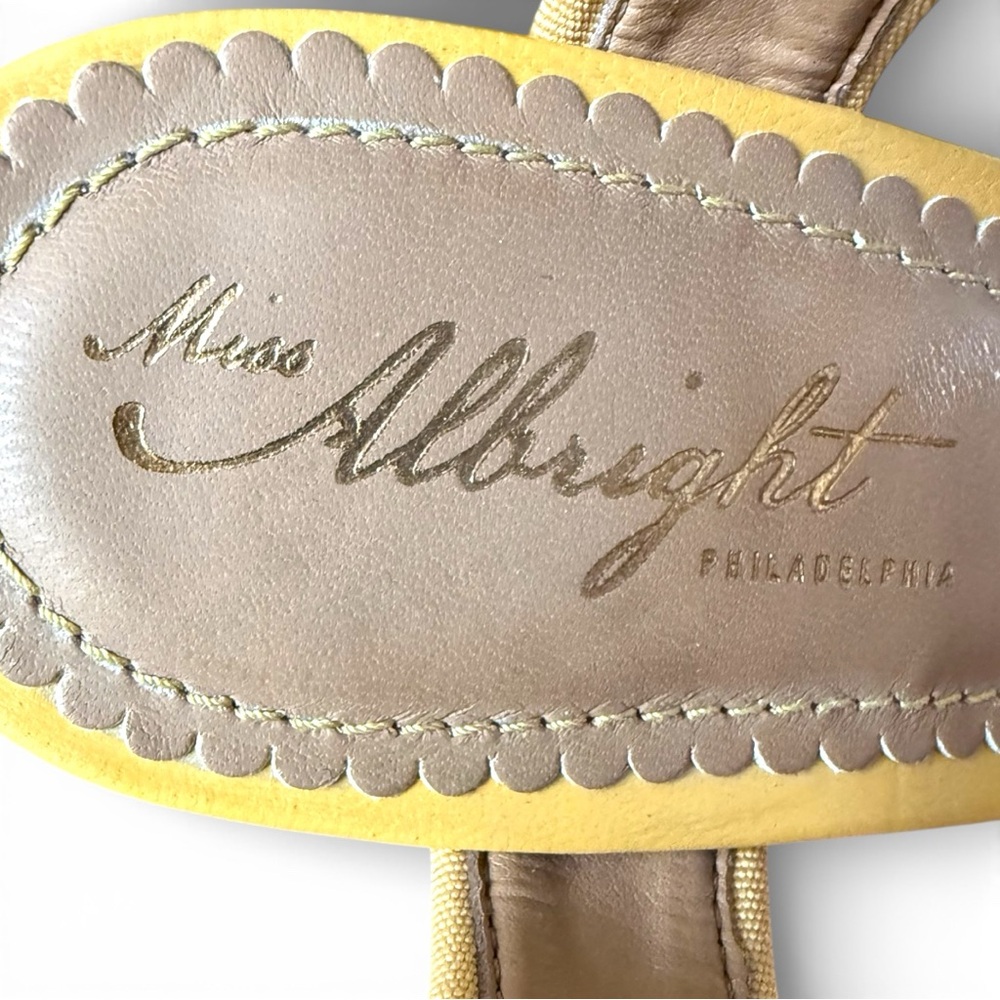 Miss Albright Yellow Tassel Sandals - Picture 6 of 6